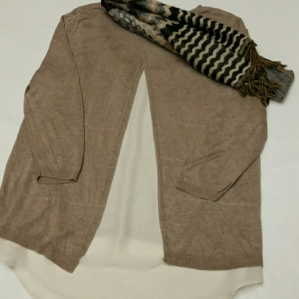 Split Back Sweater with tank. RETRO-ology